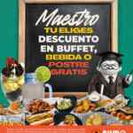 Día del Maestro Sumo Buffet: Buffet con 50% de descuento o Postre gratis o Bebida gratis