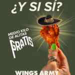 Promo Wings Army: si México gana, el domingo 5 de julio de te regalan medio kilo en la compra de 1 kg de alitas