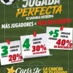 Promo del Mundial Carls Jr: hasta 40% de descuento en combos
