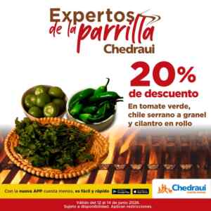 Ofertas Fin de semana Chedraui: 3x2, 4x2, hasta 30% de bonificación y más al 15 de junio 2026 Imagen de la promo