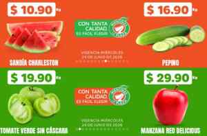 Miércoles de Plaza 24 de junio: frutas y verduras en la Comer y Fresko Imagen de la promo