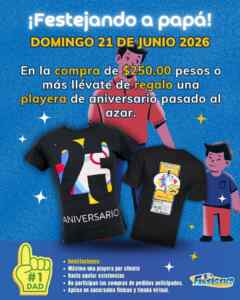 Día del Padre Fantástico: Playera de Regalo con compra mínima el 21 de junio 2026 Imagen de la promo