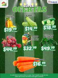Ofertas Súper Guajardo frutas y verduras 16 al 18 de junio 2026 Imagen de la promo