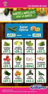 Ofertas Super Kompras Martes y Miércoles desde la Huerta frutas y verduras 9 y 10 de junio 2026 Imagen de la promo