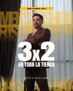 Fashion Days Men's Fashion: 3x2 en toda la tienda Imagen de la promo