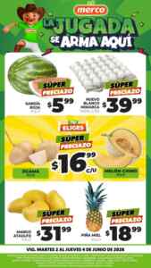 Ofertas Merco frutas y verduras del 2 al 4 de junio 2026 Imagen de la promo