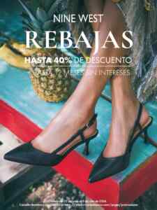 Rebajas 2026 Nine West: Hasta 40% de descuento + hasta 12 msi Imagen de la promo