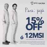 Promo Día del Padre Prada: 15% de descuento o 12 msi