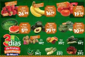 Ofertas S-Mart 3 días de frutas y verduras del 23 al 25 de junio 2026 Imagen de la promo
