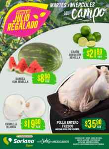 Folleto Soriana Súper Martes y Miércoles del Campo 9 y 10 de junio 2026 Imagen de la promo