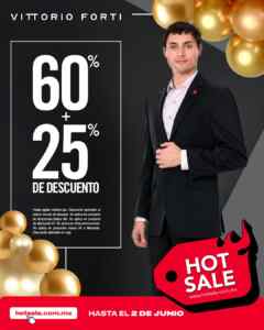 Vittorio Forti Hot Sale 2026: Hasta 60% de descuento + 25% adicional Imagen de la promo