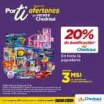 Promo Chedraui: 20% de bonificación en juguetería + 3 msi