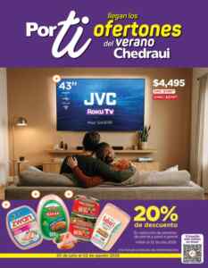 Folleto Ofertones de Verano Chedraui al 2 de agosto 2026 Imagen de la promo