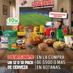 Promo fin de semana City Club: 12 o 18 pack de cerveza Gratis con compra mínima