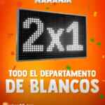 Temporada Naranja 2026: 2x1 en todo el departamento de blancos