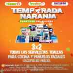 Temporada Naranja 2026: 3x2 en servilletas, toallas para cocina y pañuelos faciales