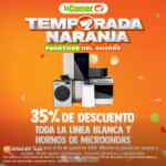 Temporada Naranja 2026: 35% de descuento en Línea blanca y Hornos de microondas
