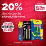 En Office Depot: 20% de descuento en productos Norma En Office Depot: 20% de descuento en productos Norma