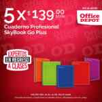 Promo Office Depot: 5 cuadernos profesionales SkyBook por $139 Promo Office Depot: 5 cuadernos profesionales SkyBook por $139