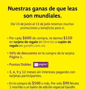 55 Aniversario Librerías Gandhi: $150 de Regalo en compras por $600 y más Imagen de la promo