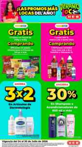 Folleto HEB semanal al 30 de julio 2026 con ofertas de 2x1, 3x2, 4x3, Productos Gratis y más Imagen de la promo