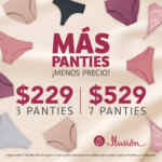 Promo Ilusión: 3 panties por $229 o 7 panties por $529