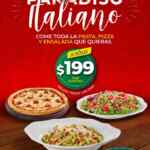 Paradiso Italiano en Italianni’s (toda la pasta, pizza y ensalada que quieras) a $199 por persona
