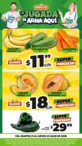 Ofertas Merco frutas y verduras del 21 al 23 de julio 2026 Imagen de la promo