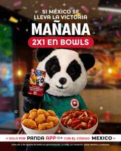 2x1 en bowls en Panda Express al pedir por la app hoy Imagen de la promo