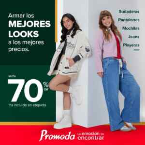 Regreso a clases Promoda Outlet: Hasta 70% de descuento Imagen de la promo