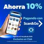 En Sam’s Club 10% de ahorro en productos seleccionados con Scan&Go hasta el 31 de julio 2026