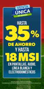 Venta Única Sam’s Club julio 2026: hasta 35% de ahorro y hasta 18 meses sin intereses Imagen de la promo