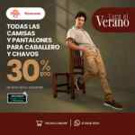 Promo Del Sol y Woolworth: 30% de descuento en Camisas y Pantalones para caballero en su tienda en línea
