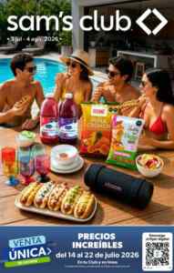 Folleto cuponera Sam’s Club 3 de julio al 4 de agosto 2026