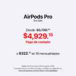AirPods Pro 3ra Gen. desde $4,929.15 en iShop Mixup AirPods Pro 3ra Gen. desde $4,929.15 en iShop Mixup