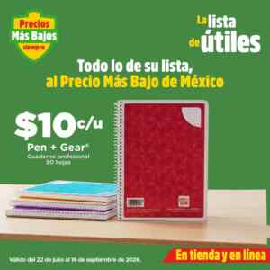 Regreso a Clases 2026 Bodega Aurrera con productos desde $10 Imagen de la promo