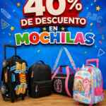 Promo Julio Cepeda Jugueterías: 40% de descuento en mochilas Promo Julio Cepeda Jugueterías: 40% de descuento en mochilas