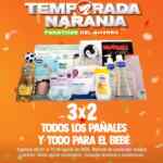 Temporada Naranja 2026: 3x2 en todos los pañales y todo para el bebé