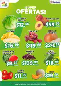 Ofertas Súper Guajardo frutas y verduras 4 al 6 de agosto 2026 Imagen de la promo