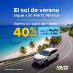 Promo Hertz: Hasta 40% de descuento en renta de autos + hasta 6 msi