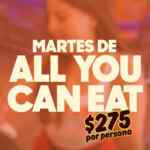 Promoción Hooters All You Can Eat: Todas las alitas, boneless y curly fries que puedas comer por $275 los martes Promoción Hooters All You Can Eat: Todas las alitas, boneless y curly fries que puedas comer por $275 los martes