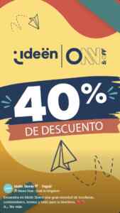 Promo Ideën Stores: 40% de descuento en loncheras, contenedores, termos y todo para tu lonchera Imagen de la promo