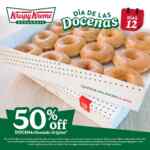 Día de las Docenas Krispy Kreme 12 de agosto 2026: 50% de descuento en donas glaseadas y blueberry hoy