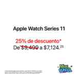 En MacStore: 25% de descuento en Apple Watch Series 11