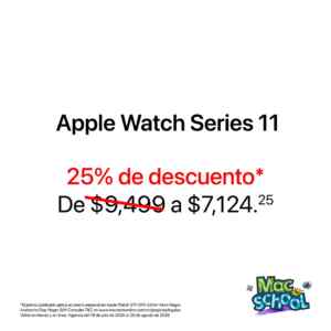 En MacStore: 25% de descuento en Apple Watch Series 11 Imagen de la promo