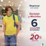 Regreso a Clases La Marina: Hasta 20% de descuento + 6 msi en mochilas y equipaje