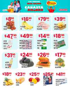 Ofertas Mi Tienda del Ahorro en frutas, verduras y carnes del 4 al 6 de agosto 2026 Imagen de la promo