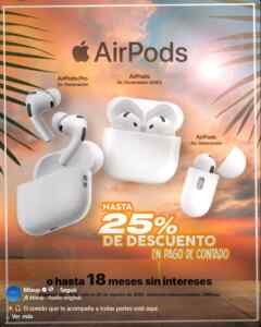 Promo Mixup: Hasta 25% de descuento en airpods o hasta 18 msi Imagen de la promo