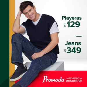 Regreso a clases Promoda Outlet: Playeras desde $129 y Jeans desde $349 Imagen de la promo