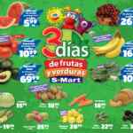 Ofertas S-Mart 3 días de frutas y verduras del 18 al 20 de agosto 2026